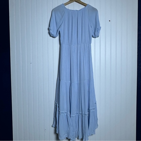 HELLO MOLLY HIGH ABOVE THE CLOUDS MIDI DRESS BLUE SIZE 6 - Picture 12 of 15